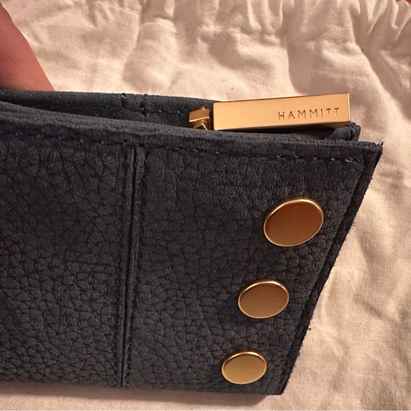 Hammitt Navy Wallet with Gold Accents - Picture 5 of 6
